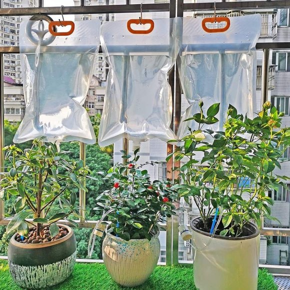 3.5L IV Plant Life Drip Watering Bag with Adjustable Automatic Plant Watering - Picture 2 of 14